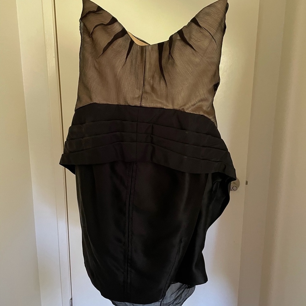 Alessandro Dell’Acqua Short Strapless Black Dress